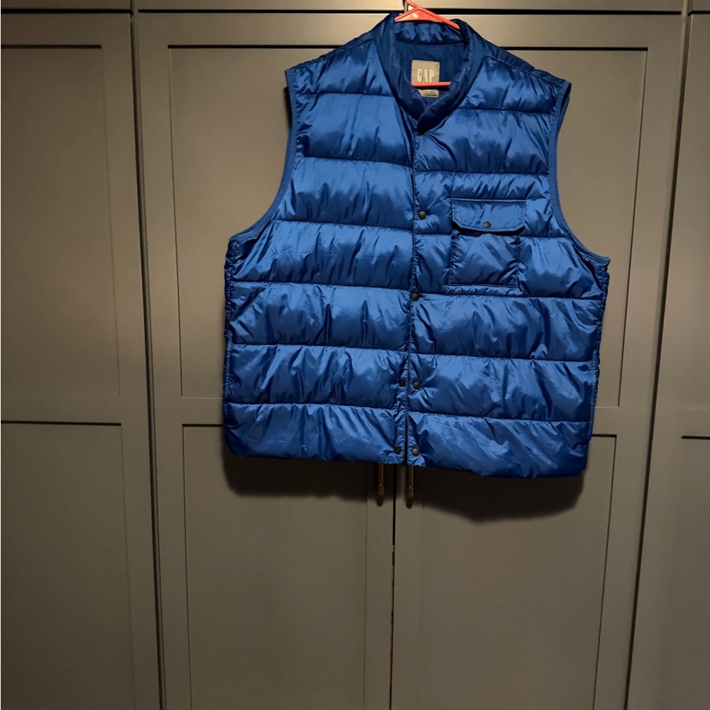 GAP Vibrant Blue Quilted Vest